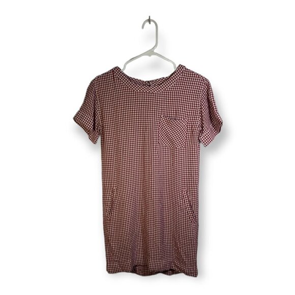 MADEWELL Filmscore Gingham Check Shirt Dress XXS - Picture 1 of 6